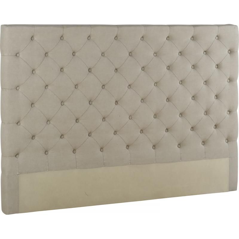 Bed Panel Linen Lavé Beige - BED, BED BACK