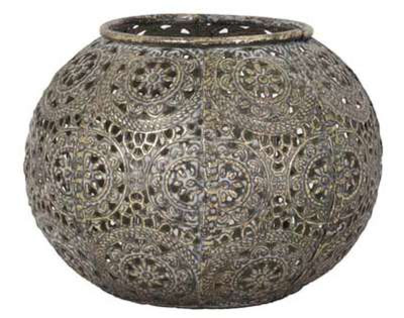 TEALIGHT NOIDA GOLD WITH GLASS - CANDLE HOLDERS TEALIGHT NOIDA GOLD WITH GLASS - CANDLE HOLDERS