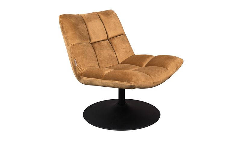 LOUNGE CHAIR BAR VELVET GOLDEN BROWN - CHAIRS, STOOLS LOUNGE CHAIR BAR VELVET GOLDEN BROWN - CHAIRS, STOOLS