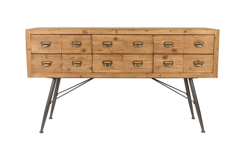 CABINET SOLID WOOD ANTIQUE FINISH 12 DRAWERS - CABINETS, SHELVES CABINET SOLID WOOD ANTIQUE FINISH 12 DRAWERS - CABINETS, SHELVES
