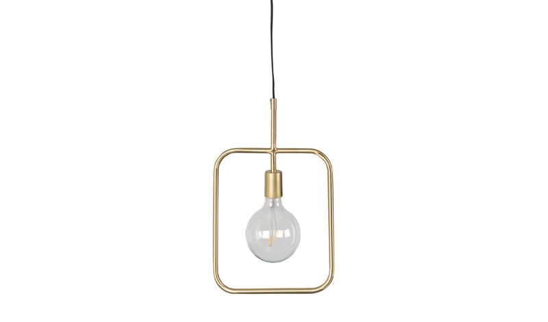 PENDANT LAMP SQUARE BRASS FINISH      - HANGING LAMPS