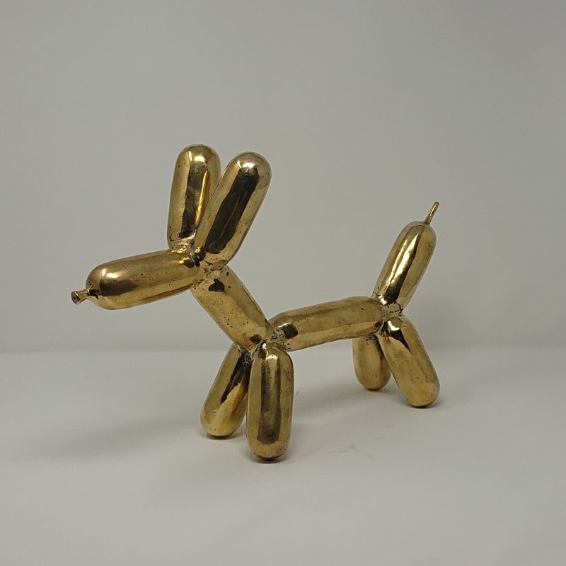 BRONZE DOG GOLD COLORED LARGE