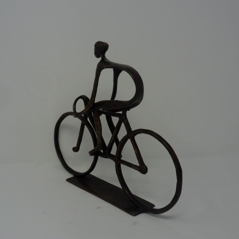 STATUE BRONZE BIKER       - DECOR ITEMS