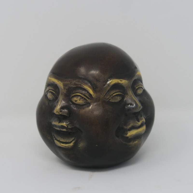 BRONZE 4 FACES SMALL BUDDHA STATUE - DECOR ITEMS BRONZE 4 FACES SMALL BUDDHA STATUE - DECOR ITEMS