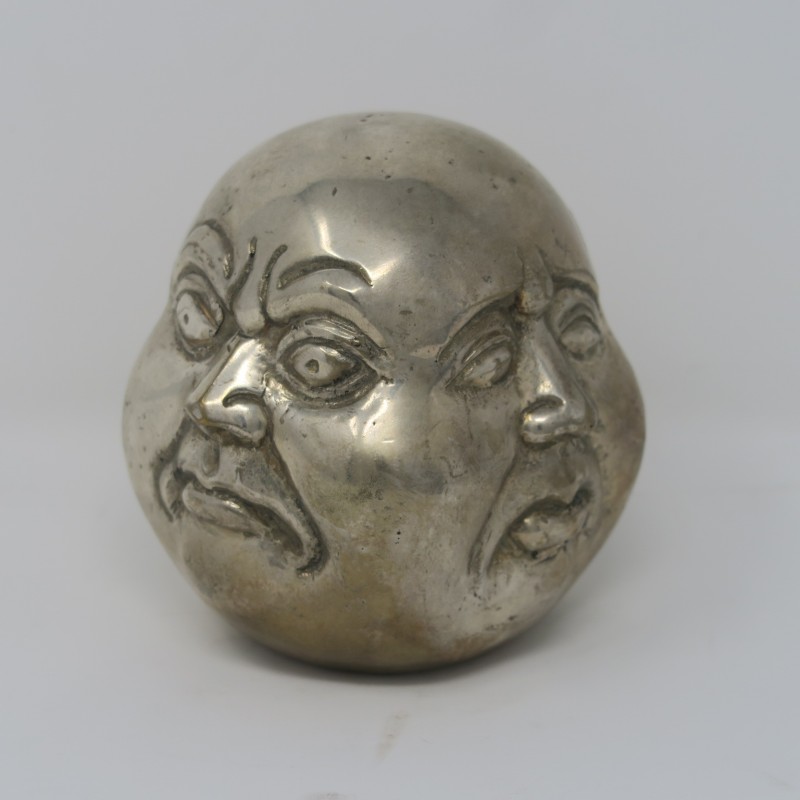 SILVER 4 FACES SMALL BUDDHA STATUE - DECOR ITEMS SILVER 4 FACES SMALL BUDDHA STATUE - DECOR ITEMS