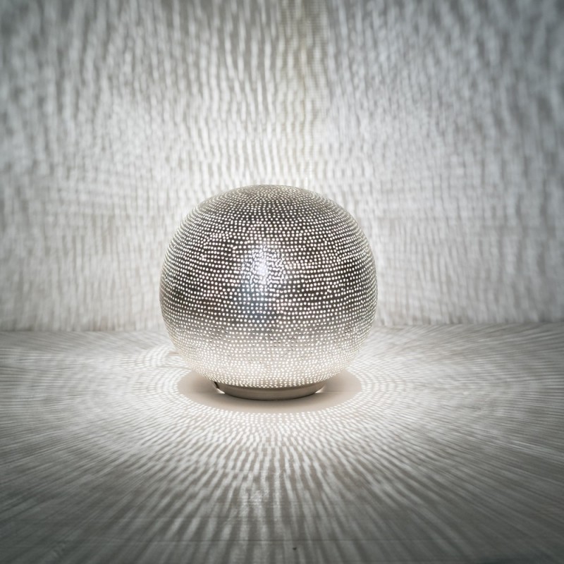 TABLE LAMP HARI SMALL SILVER - TABLE LAMPS TABLE LAMP HARI SMALL SILVER - TABLE LAMPS