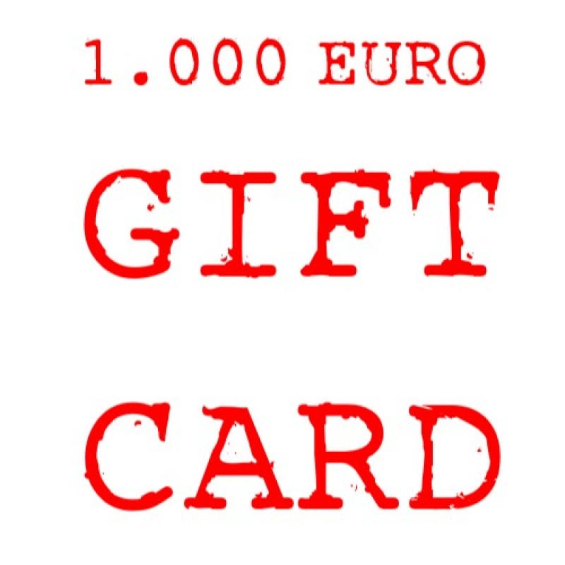 GIFT CARD 1000 EURO 