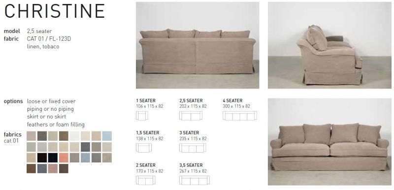 CHRISTINE SOFA - TIMELESS SOFA