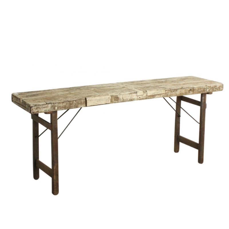 MARKET FOLDING CONSOLE TABLE WHITE