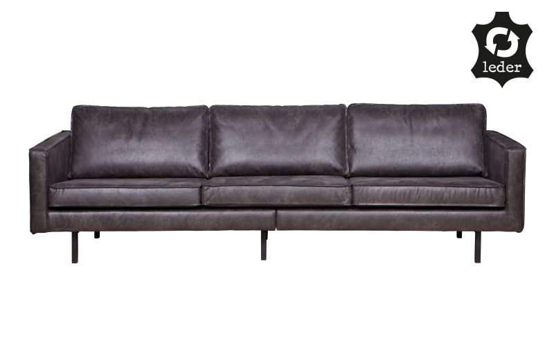 BERLIN SOFA RECYCLE LEATHER COGNAC 277 - CONTEMPORARY SOFA