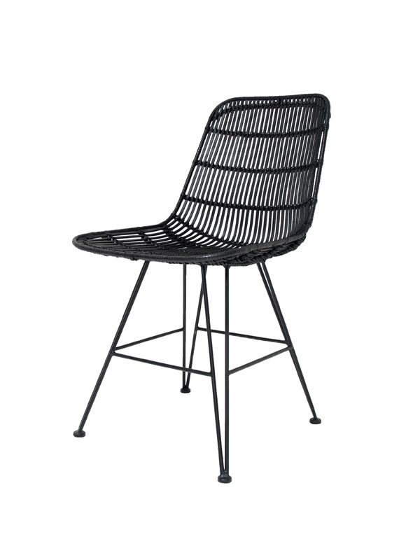 Rattan Dining Chair Black - CHAIRS, STOOLS Rattan Dining Chair Black - CHAIRS, STOOLS