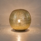 TABLELAMP BALL FLSK GOLD 30     - TABLE LAMPS