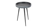 SIDE TABLE GREY MARBLE 33      - CONSOLS, DESKS