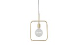 PENDANT LAMP SQUARE BRASS FINISH      - HANGING LAMPS