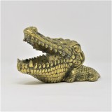 CROCODILE DECO STATUE BRONZE - STATUES