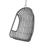 OUTDOOR HANGING CHAIR PE BLACK    - CHAIRS, STOOLS