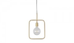 PENDANT LAMP SQUARE BRASS FINISH - HANGING LAMPS